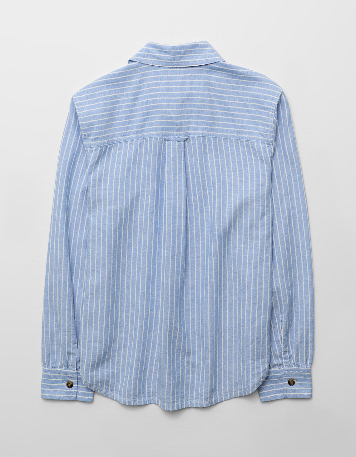 Camisa abotonada de lino Ae - Azul 0355_6886_424_b