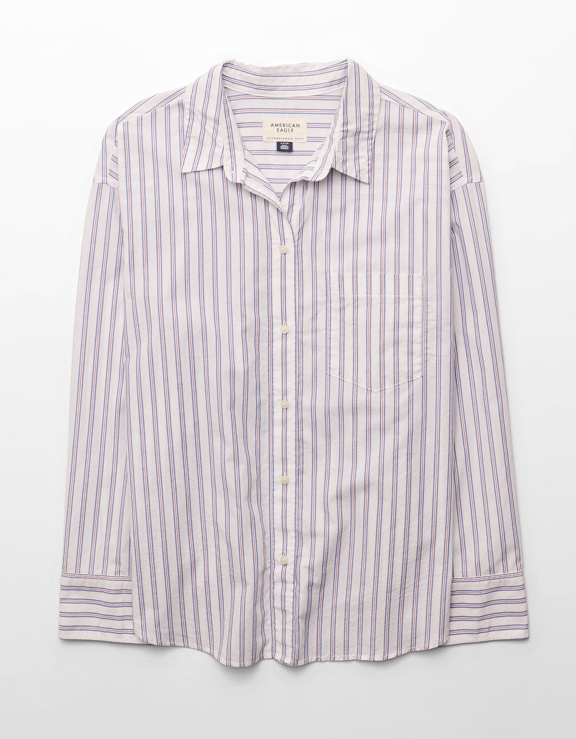 Camisa de popelina con botones Ae - Blanco 0355_6897_100_f