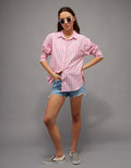 Camisa de popelina con botones Ae - Rosa 0355_6897_615_of