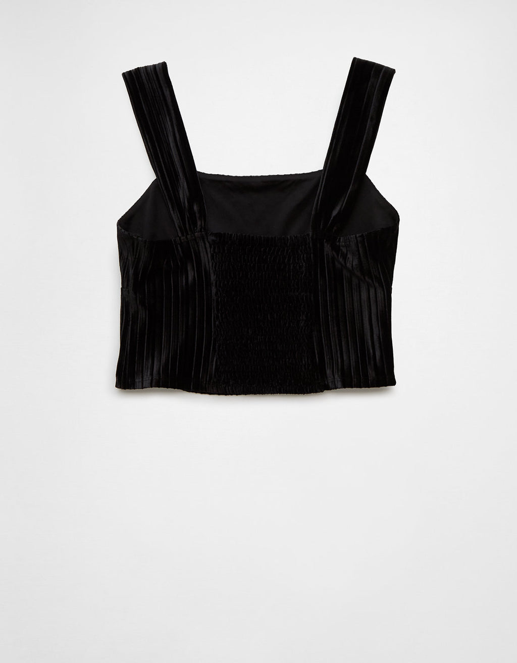 AE Top sin Mangas de Terciopelo estilo Corsé - Negro 0358_5899_001_b