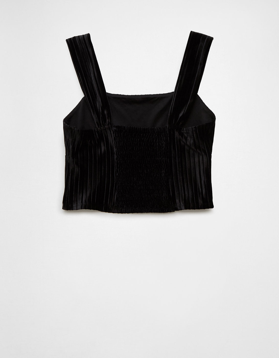 AE Top sin Mangas de Terciopelo estilo Corsé - Negro 0358_5899_001_b