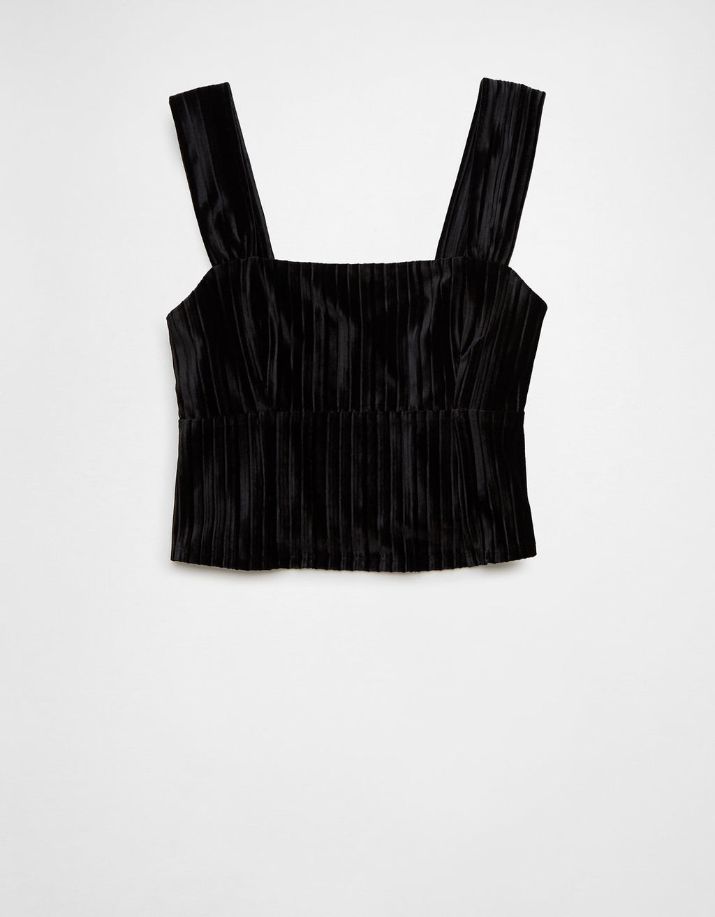 AE Top sin Mangas de Terciopelo estilo Corsé - Negro 0358_5899_001_f