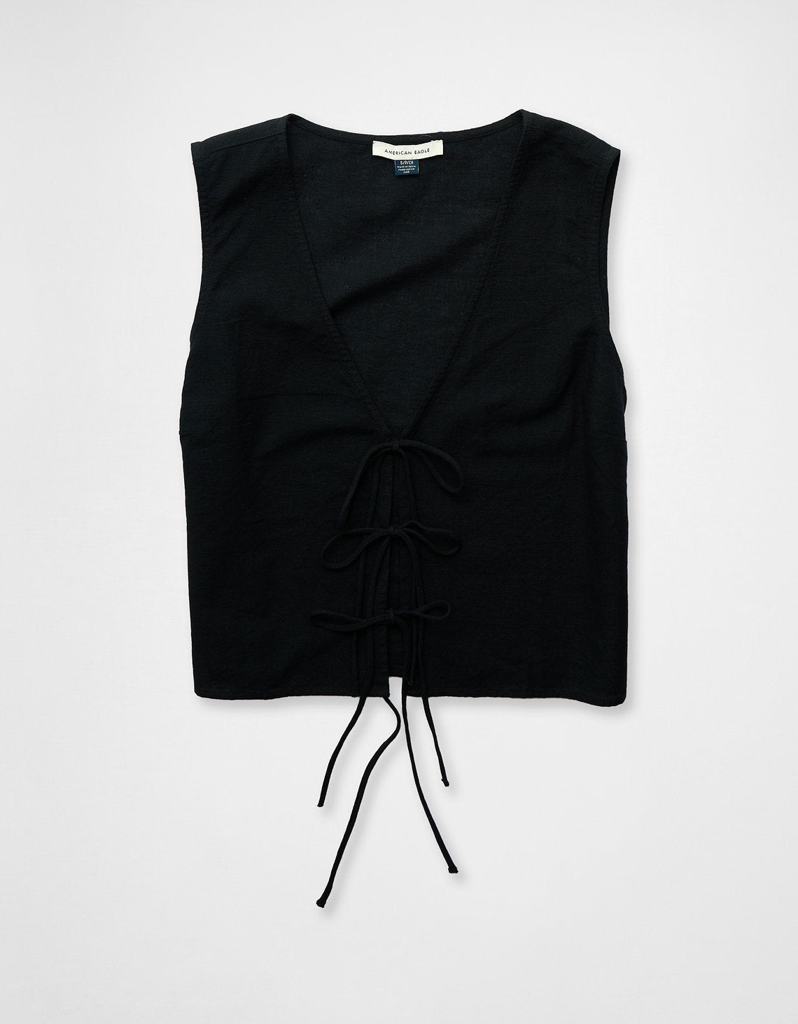 Chaleco acolchado delantero con cremallera. - Negro 0358_6314_001_f