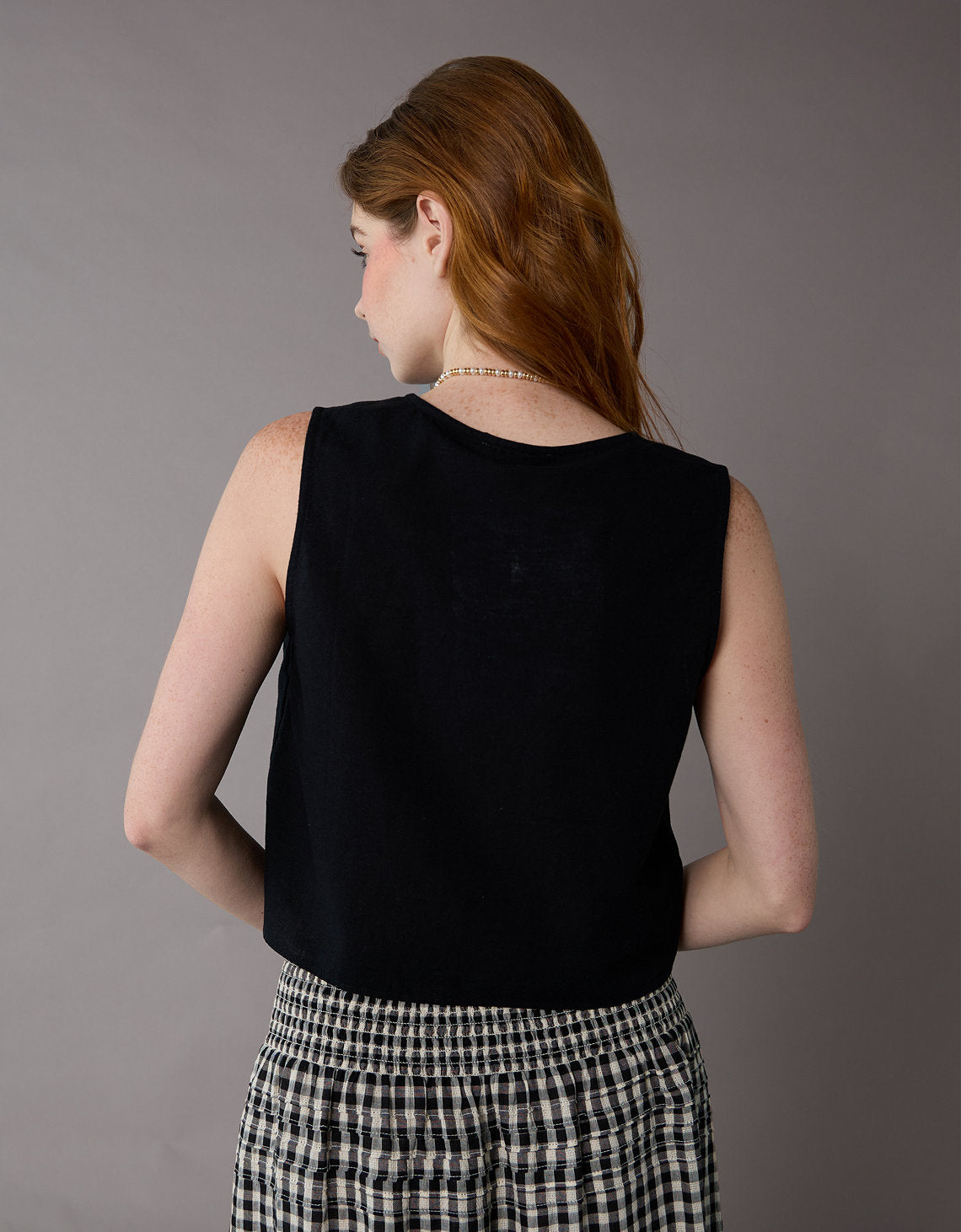 Chaleco acolchado delantero con cremallera. - Negro 0358_6314_001_ob