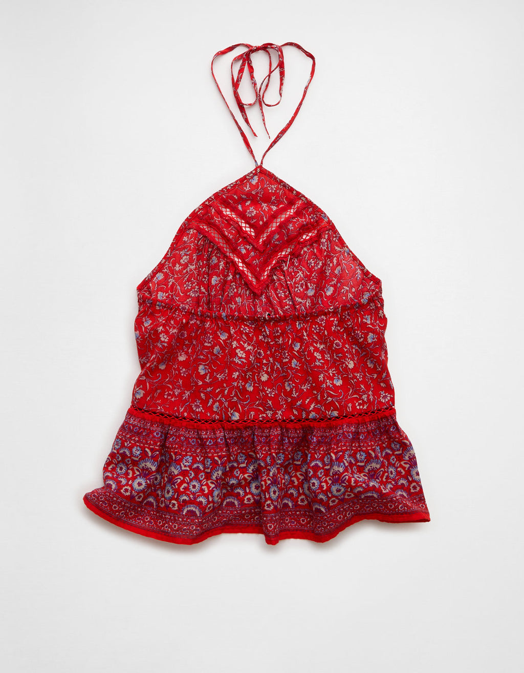 Top halter de encaje con cuello en Y - Rojo 0358_6452_600_b