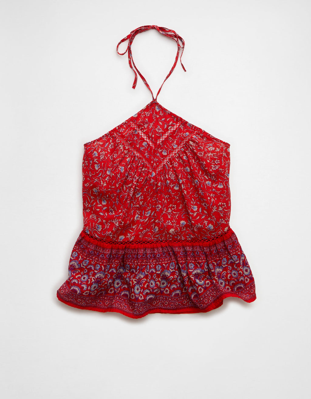 Top halter de encaje con cuello en Y - Rojo 0358_6452_600_f
