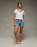 Blusa abotonada Ae Schiffli - Blanco 0358_6594_100_os