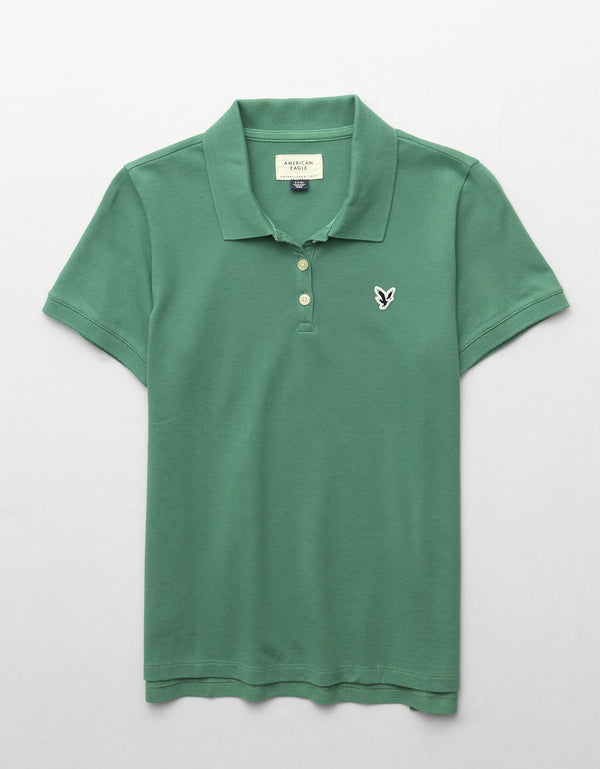Camiseta Polo Clásica Ae - Verde