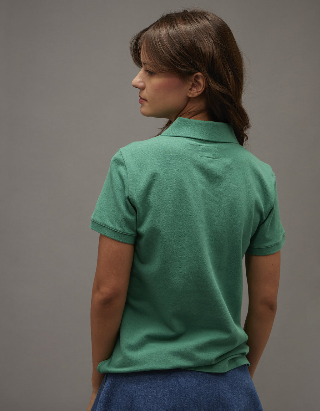 Camiseta Polo Clásica Ae - Verde 0364_1681_299_ob