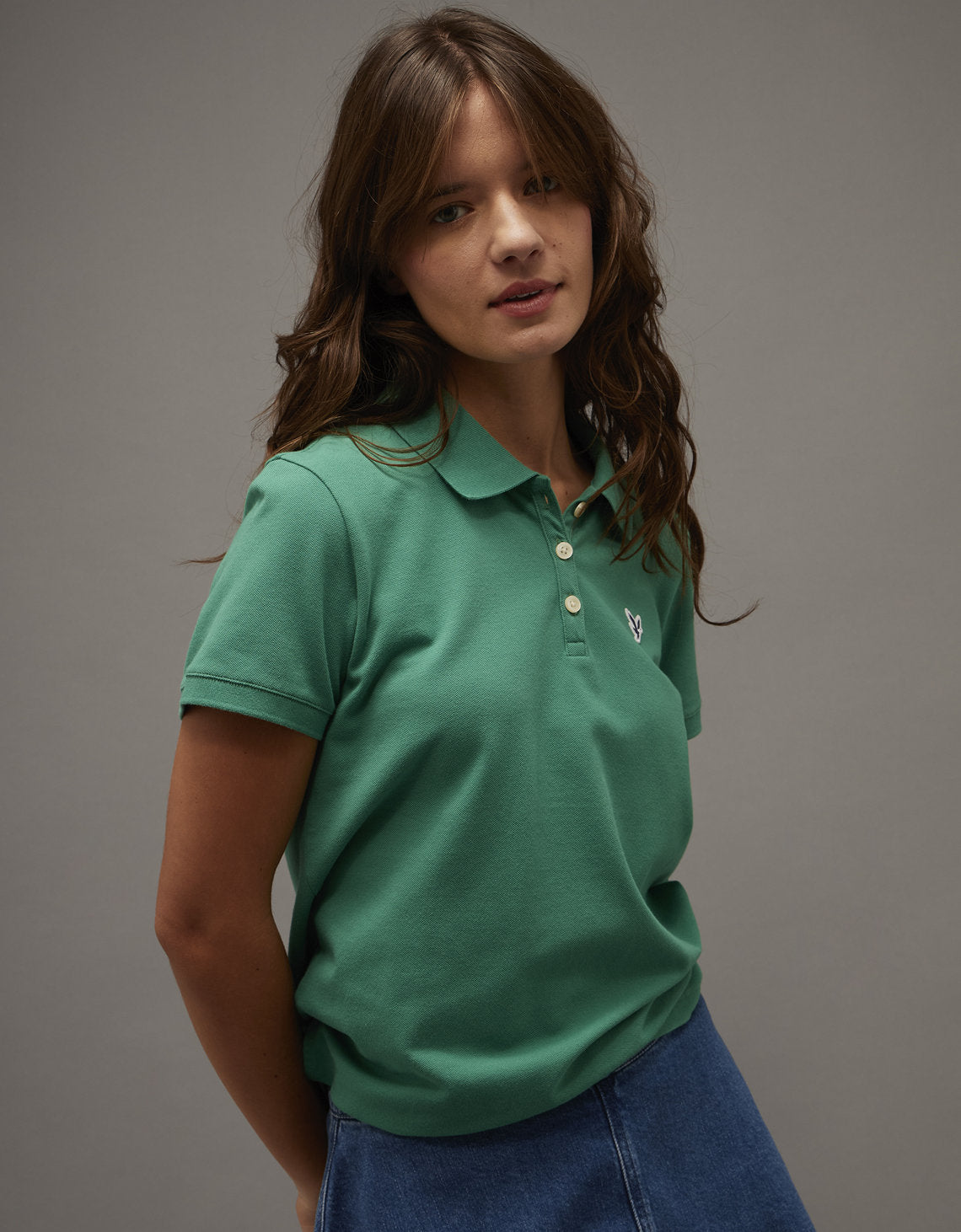 Camiseta Polo Clásica Ae - Verde 0364_1681_299_of