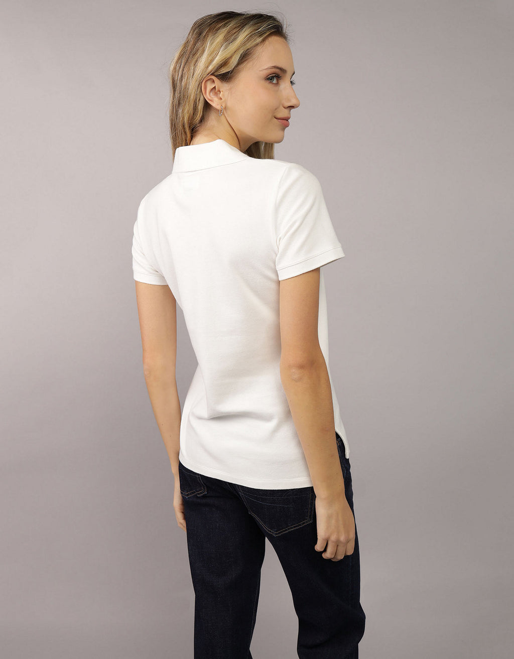 Camiseta Tipo Polo Clásica Ae - Blanco 0364_9899_140_ob