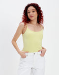 Polera AE acanalada en felpa - Amarillo 0366_5706_700_of