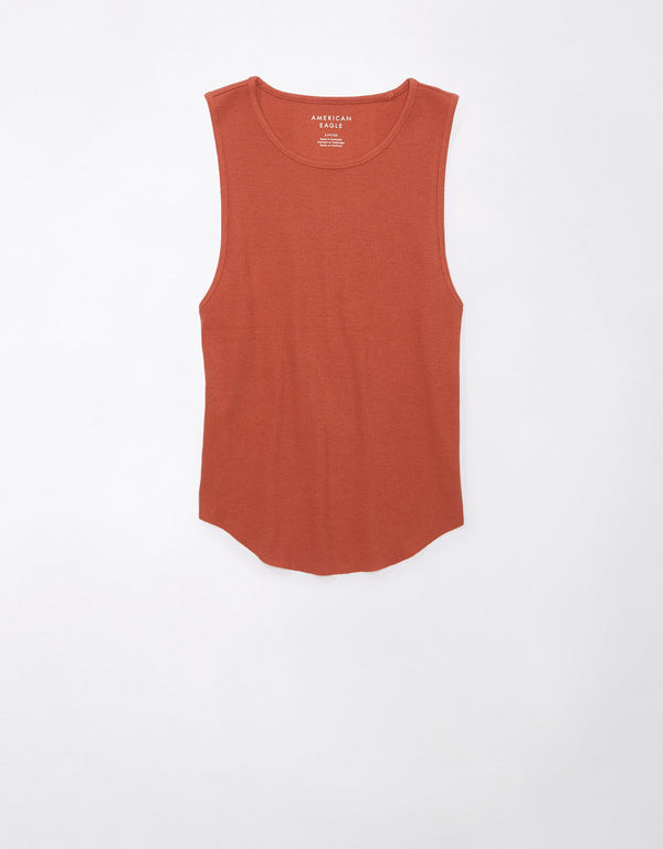 Camiseta acanalada en felpa Aeo - Café