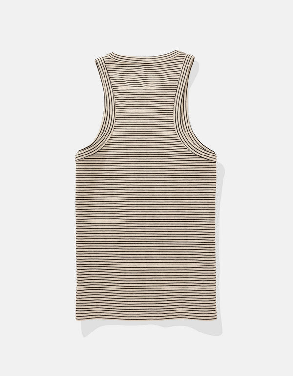 Blusa AE cuello redondo sin mangas para mujer - Negro