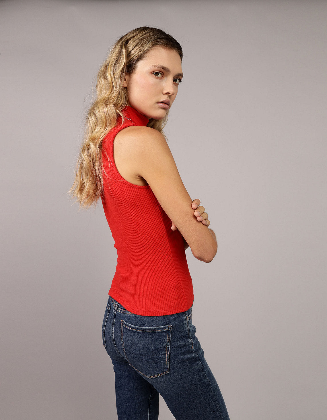 Blusa sin Mangas Mujer AE - Rojo 0366_6027_600_ob