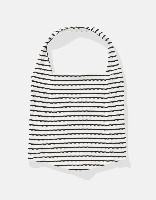 Top de tirantes estilo corsé - Negro