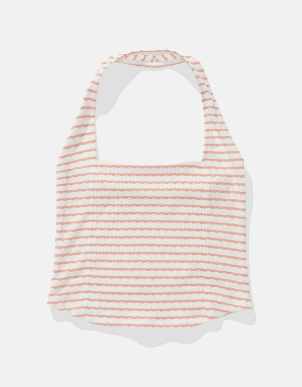 Top de tirantes estilo corsé - Naranja