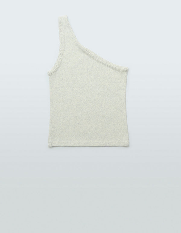 Ae Main Squeeze Top de un solo hombro - Gris