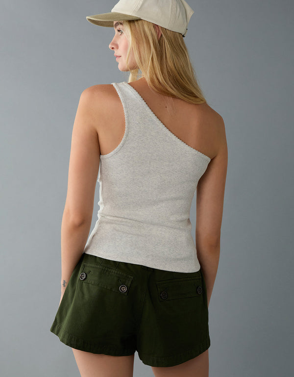 Ae Main Squeeze Top de un solo hombro - Gris