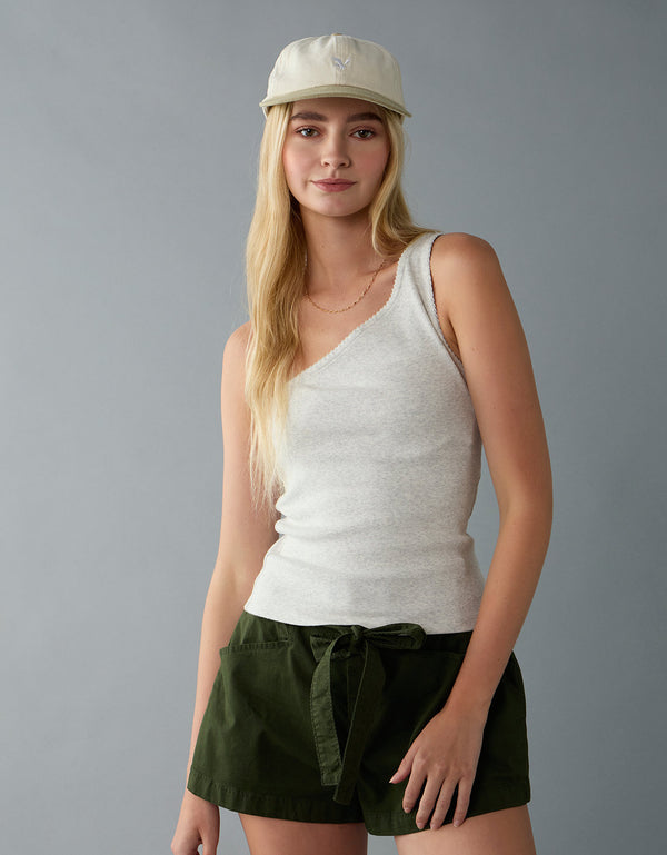 Ae Main Squeeze Top de un solo hombro - Gris