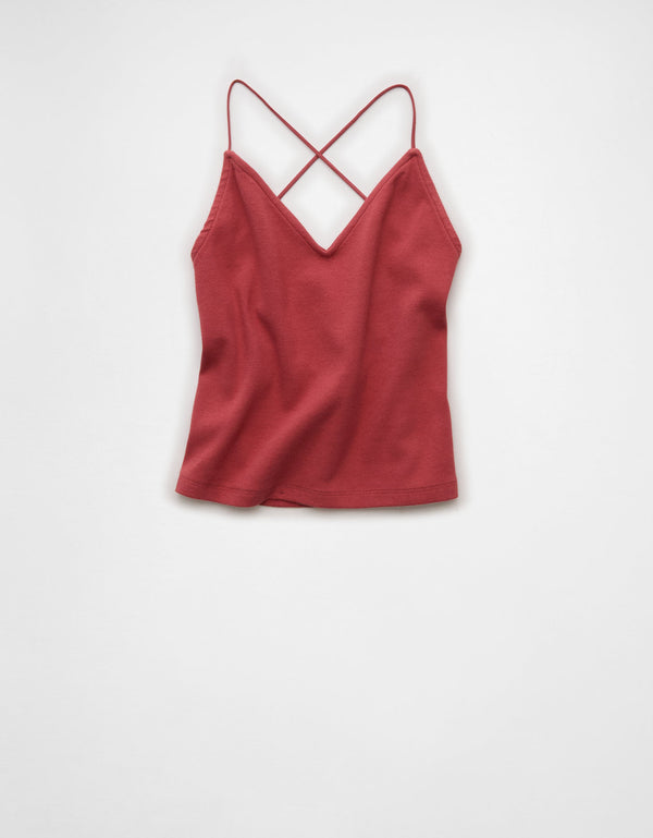 Tank Top Strappy-Go-Lucky Ae - Café