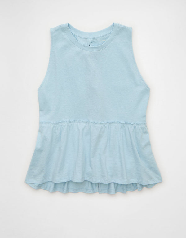 Top de tirantes estilo babydoll con lazo en la espalda Ae Sunchaser - Azul