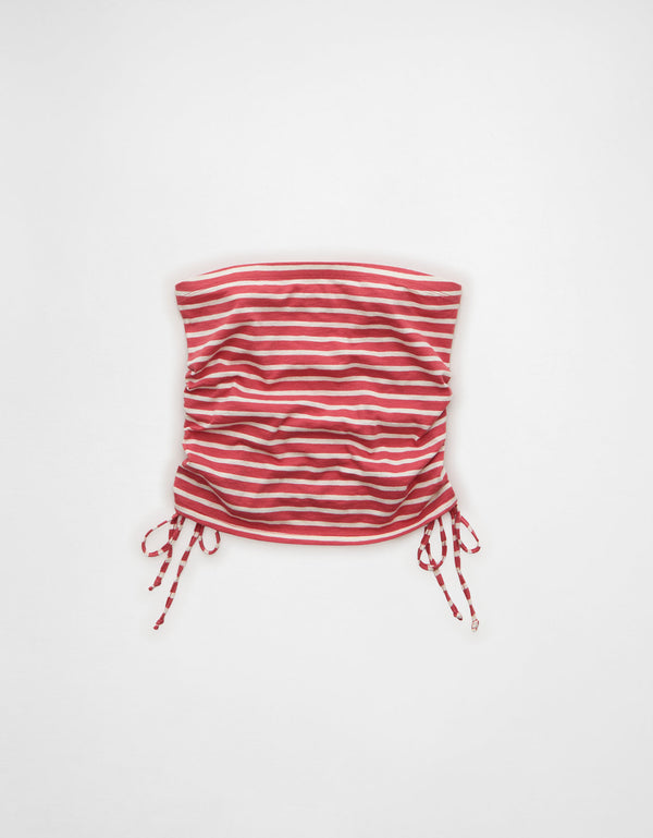 Top de tubo fruncido Ae Sunchaser - Rojo