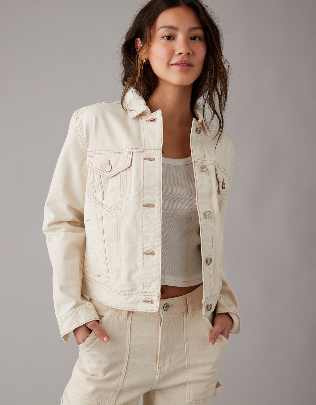 Chaqueta corta AE - Caqui 0381_3468_241_of