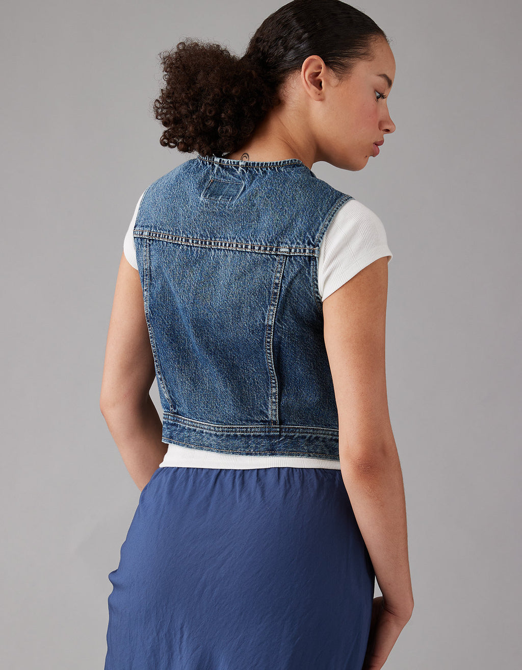 Chaleco Denim clásica Ae - Generico 0381_3492_936_ob