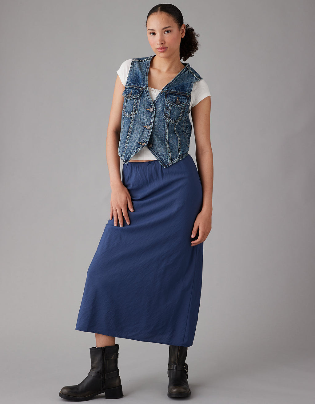 Chaleco Denim clásica Ae - Generico 0381_3492_936_os