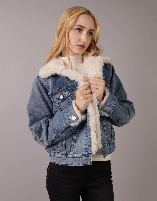 Chaqueta en Denim de Sherpa Ae - Generico