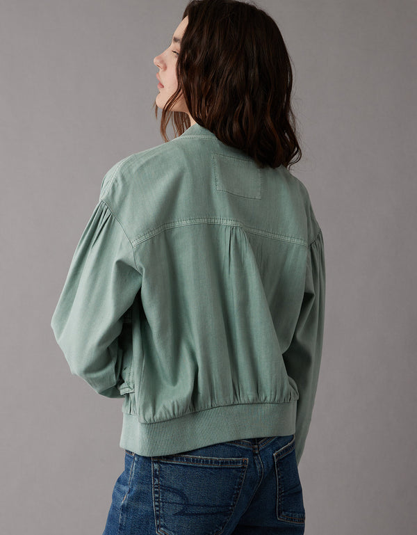 Chaqueta AE en lino tipo puffer de Mujer - Generico