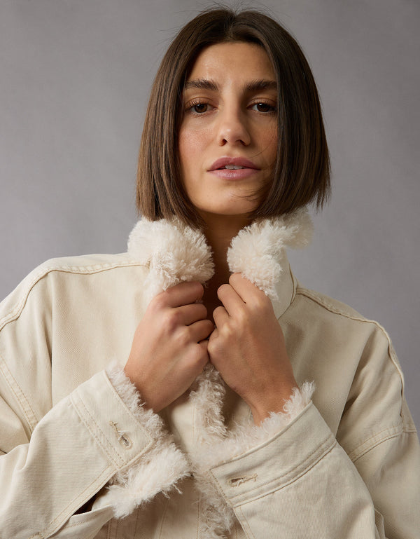 Chaqueta en denim de mujer AE - Generico