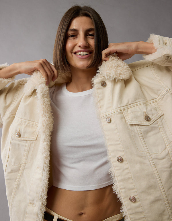 Chaqueta en denim de mujer AE - Generico