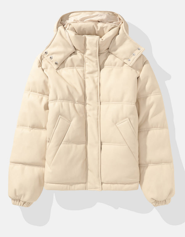 AE Chaqueta Acolchada de Cuero Vegano - Generico