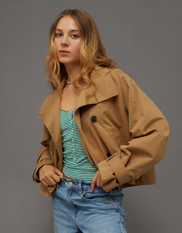 Chaqueta Varsity Bomber Ae - Caqui