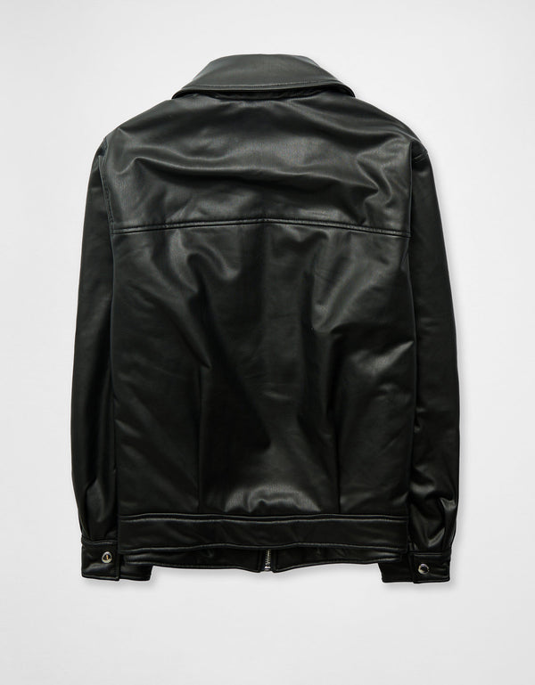 Domelipa x Ae Chaqueta Tipo Bomber Oversized - Negro