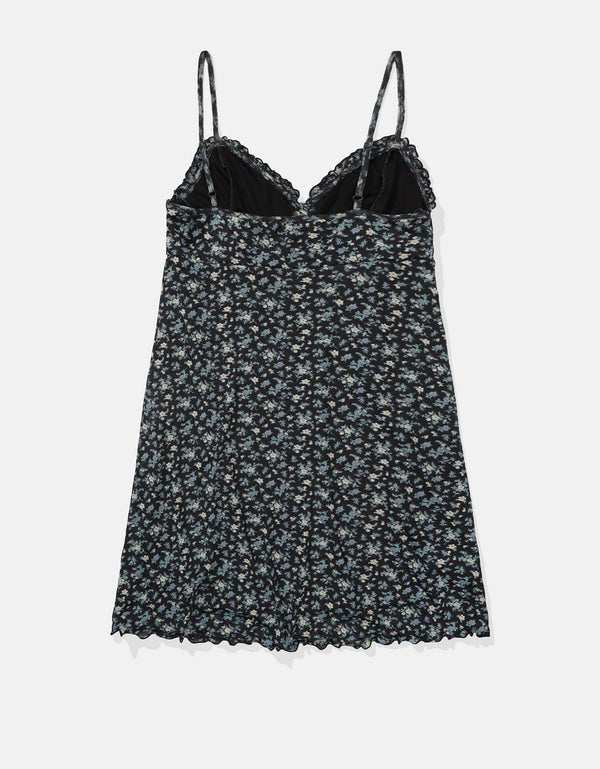 Vestido Aeo con hombros descubiertos y escote en el frente - Negro