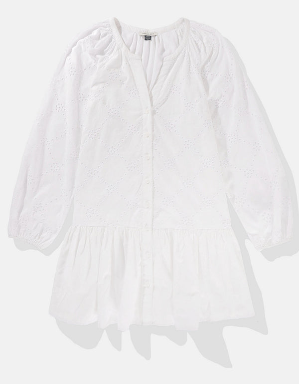 Vestido tipo Camisa Mujer AE - Blanco
