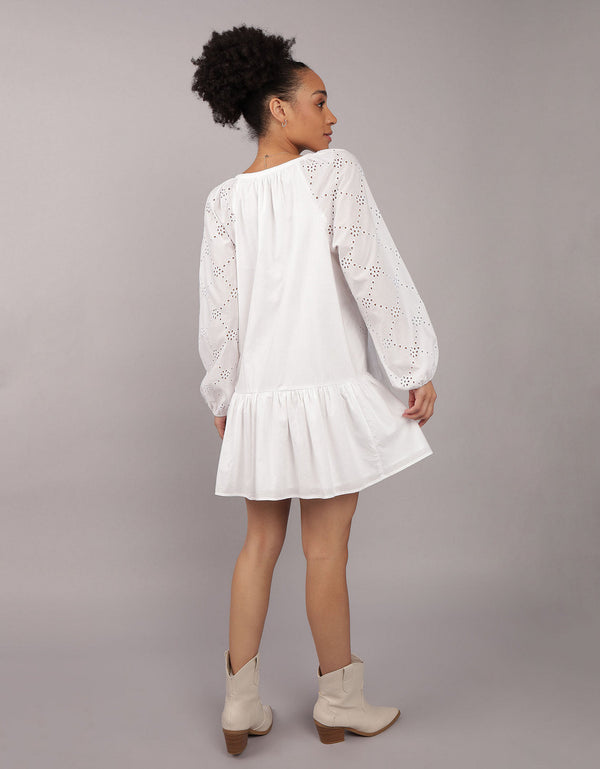 Vestido tipo Camisa Mujer AE - Blanco