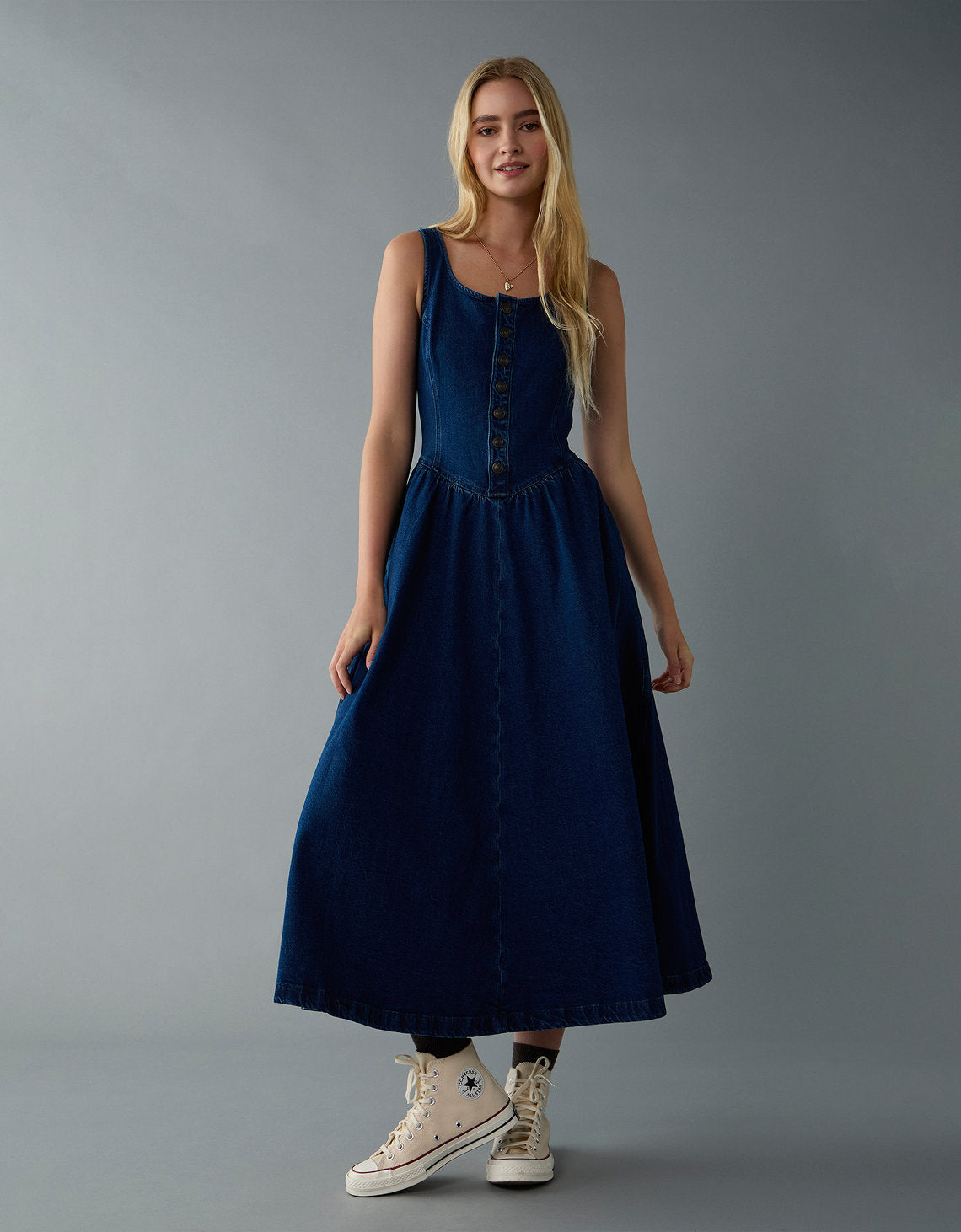 Vestido Jean con botones delanteros - Generico 0395_8798_896_of
