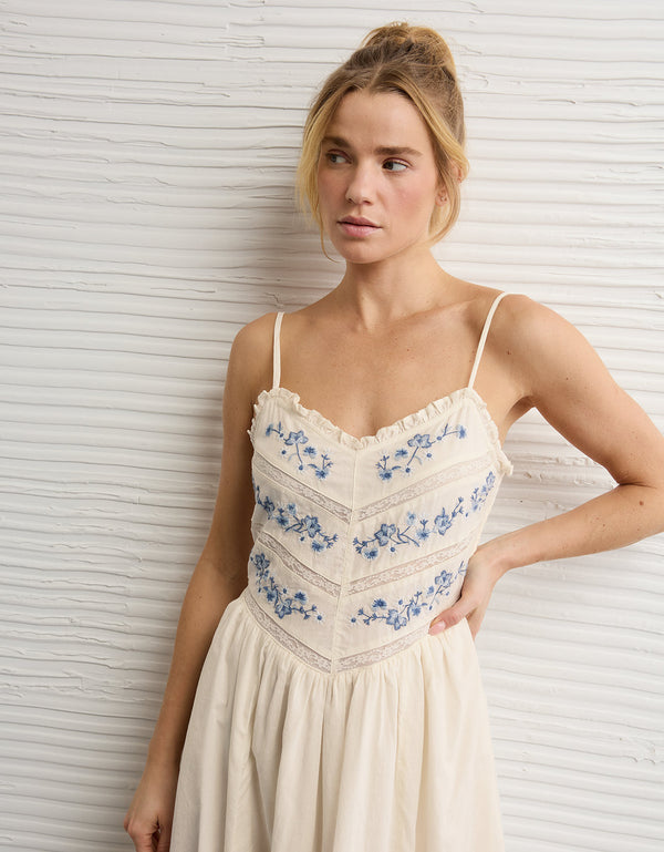Vestido Midi con Encaje Ae Bella - Generico
