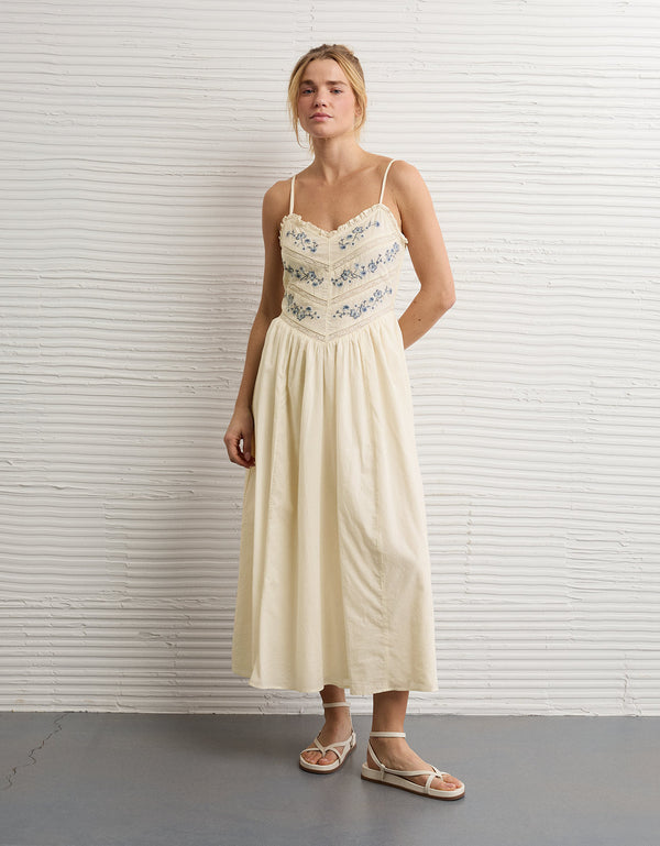 Vestido Midi con Encaje Ae Bella - Generico