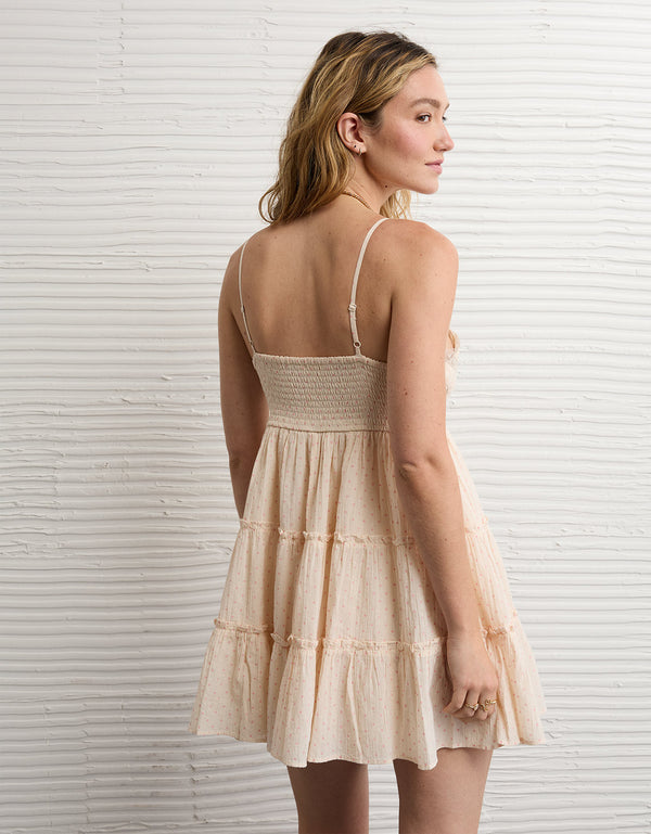 Vestido mini de muñeca con volantes y cuello en V - Generico