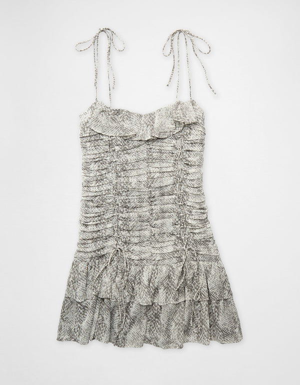8951 DOMELIPA RUCHED MINI DRES - Generico