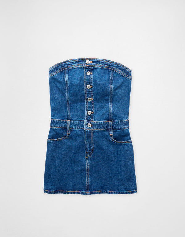 Domelipa x Ae Vestido Mini sin Tirantes - Generico