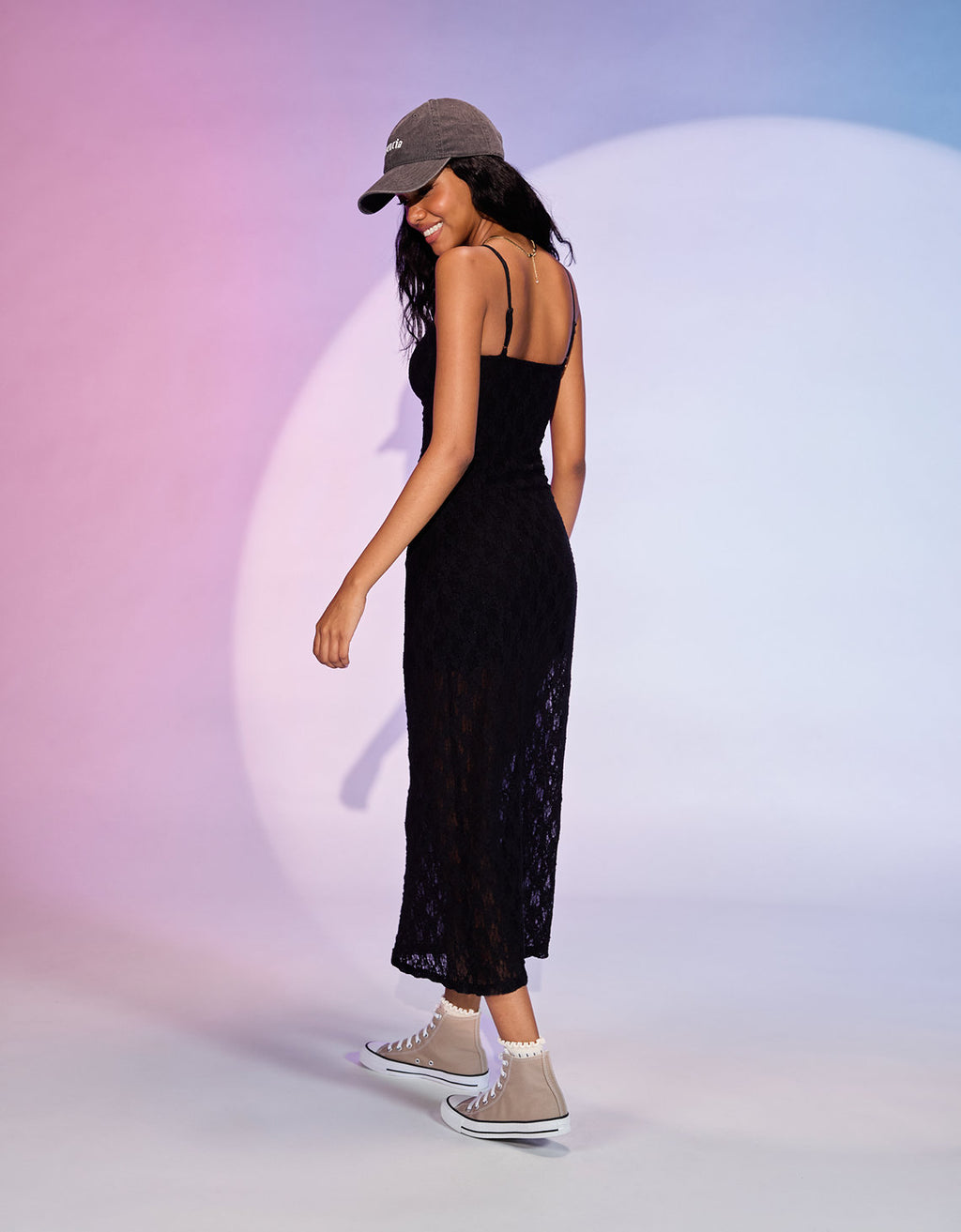 Domelipa x Ae Vestido Midi Ceñido - Negro 0396_8968_001_ob