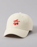 Gorra beisbolera con gráfico de mujer AE - Blanco 0422_3593_100_f