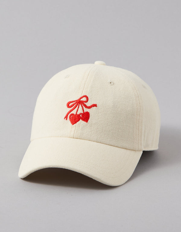 Gorra beisbolera con gráfico de mujer AE - Blanco