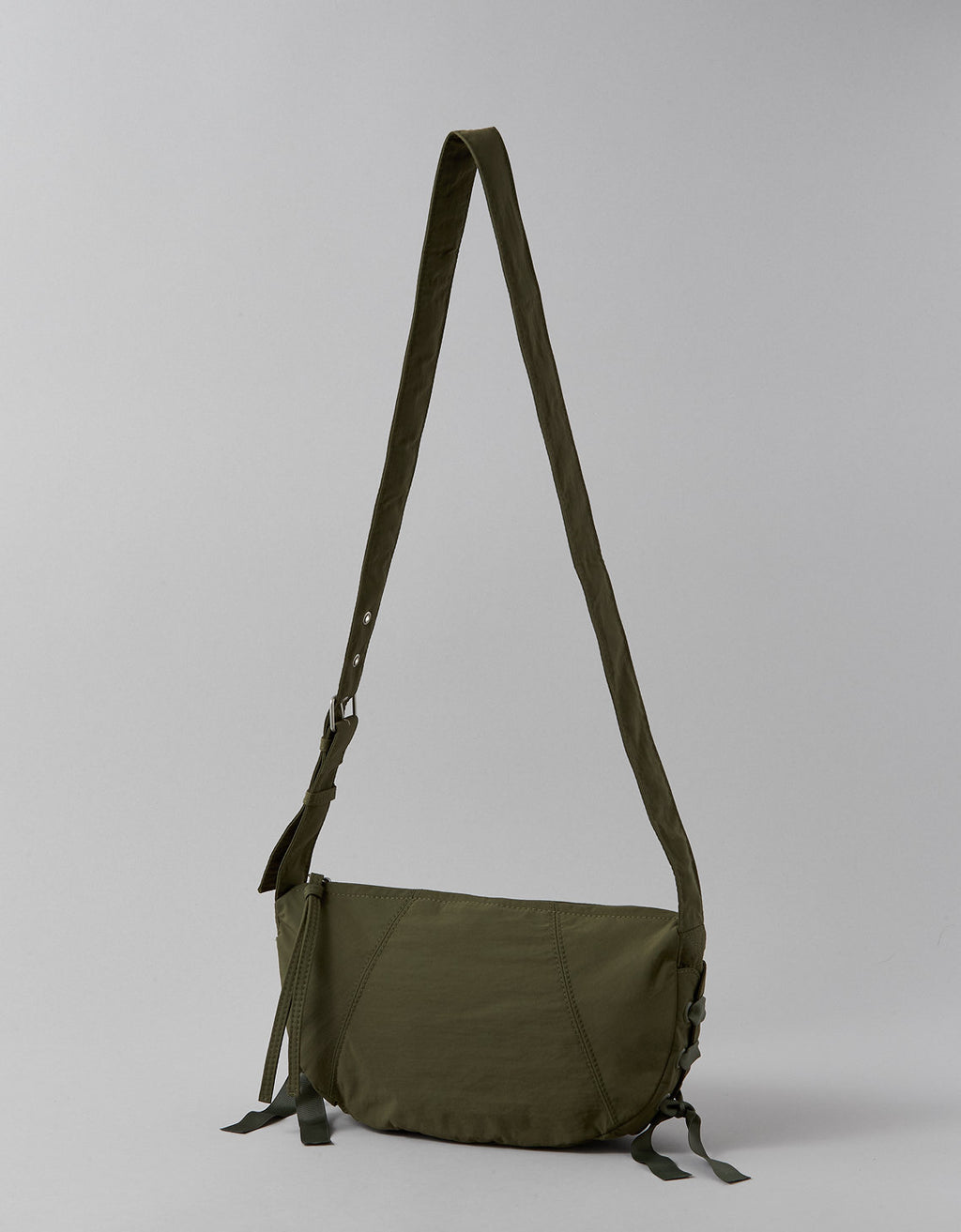 Mini Bolso Safari Tipo Slouch para Mujer - Verde 0427_6733_342_f